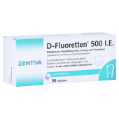 D-Fluoretten 500 I.E. Tabl.z.Herst.e.Lsg.z.Einnehmen (PZN 1610137)