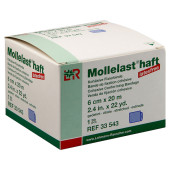 MOLLELAST haft Binden latexfrei 6 cmx20 m blau (PZN 9886005)