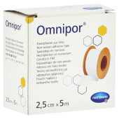 OMNIPOR Fixierpflaster Vlies 2,5 cmx5 m (PZN 11163461)