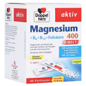 Doppelherz aktiv Magnesium 400 + B6 + B12 + Folsäure Direkt (PZN 11616135)