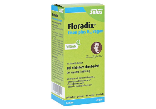 Floradix Eisen plus B12 vegan Kapseln – PZN 5566166 (PZN 5566166)