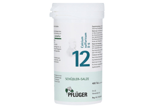 BIOCHEMIE Pflüger 12 Calcium sulfuricum D 6 Tabl. – PZN 6320740 (PZN 6320740)