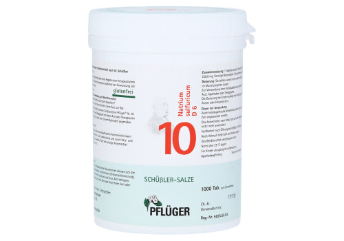 BIOCHEMIE Pflüger 10 Natrium sulfuricum D 6 Tabl. – PZN 6319694 (PZN 6319694)