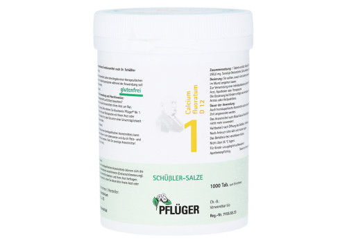 BIOCHEMIE Pflüger 1 Calcium fluoratum D 12 Tabl. – PZN 6318743 (PZN 6318743)