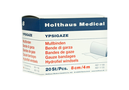 YPSIGAZE Mullbinde 8 cmx4 m – PZN 3943392 (PZN 3943392)