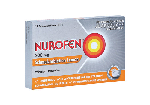 Nurofen 200 mg Schmelztabletten Lemon – PZN 2547582 (PZN 2547582)