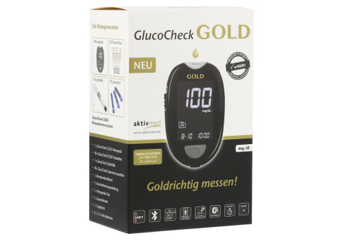 GLUCOCHECK GOLD Blutzuckermessgerät Set mg/dl – PZN 11864873 (PZN 11864873)