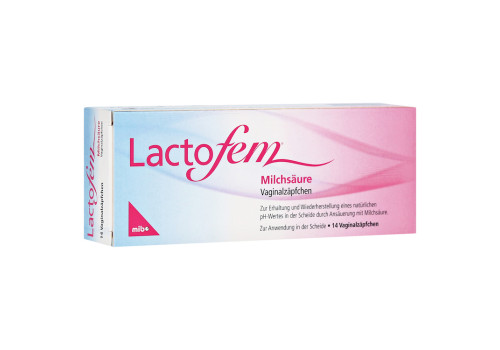 Lactofem Milchsäure Vaginalzäpfchen – PZN 10078061 (PZN 10078061)