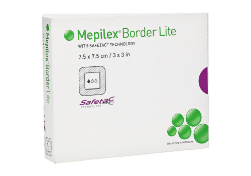 MEPILEX Border Lite Schaumverb.7,5x7,5 cm steril – PZN 12537610 (PZN 12537610)