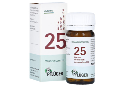 BIOCHEMIE Pflüger 25 Aurum chlorat.natron.D 6 Tab. – PZN 6327328 (PZN 6327328)