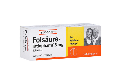 Folsäure-ratiopharm 5mg – PZN 3971365 (PZN 3971365)