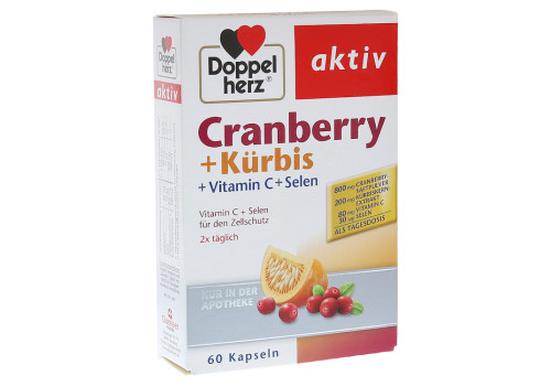 Doppelherz aktiv Cranberry + Kürbis + Vitamin C + Seelen – PZN 7625074 (PZN 7625074)