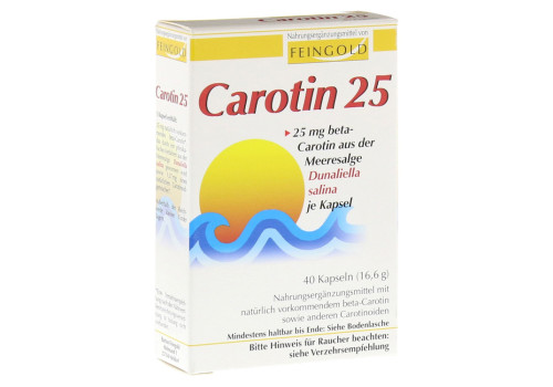 CAROTIN 25 Feingold Kapseln – PZN 8625805 (PZN 8625805)