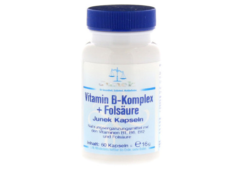 VITAMIN B KOMPLEX+Folsäure Junek Kapseln – PZN 4132187 (PZN 4132187)