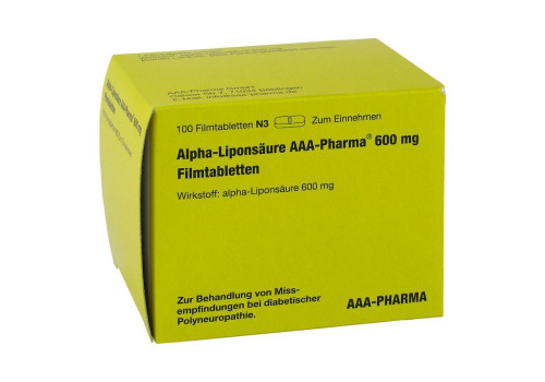 Alpha-Liponsäure AAA-Pharma 600mg – PZN 12415999 (PZN 12415999)