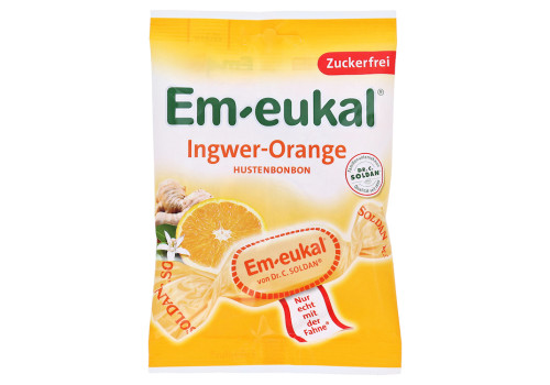 Em-eukal Bonbons Ingwer-Orange Bonbons zuckerfrei – PZN 7630170 (PZN 7630170)