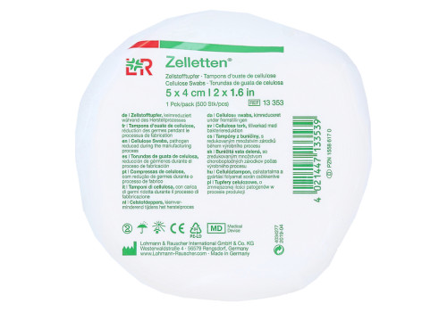 ZELLETTEN Tupfer 4x5 cm keimreduziert Rolle – PZN 15586170 (PZN 15586170)