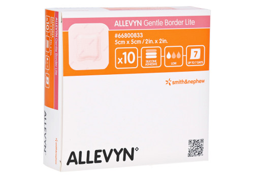 ALLEVYN Gentle Border Lite 5x5 cm Schaumverb. – PZN 9431196 (PZN 9431196)