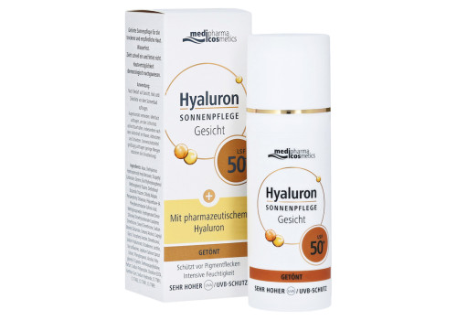 medipharma Hyaluron Sonnenpflege Gesicht getönt LSF 50+ – PZN 13926213 (PZN 13926213)