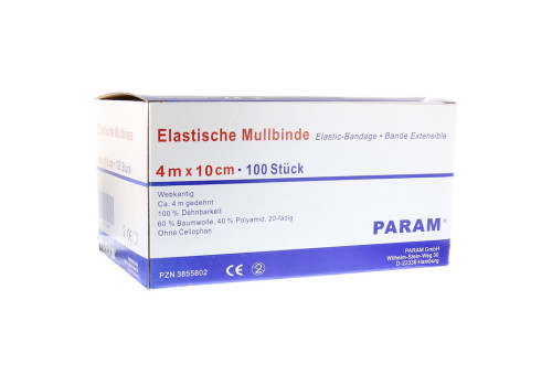 MULLBINDEN elast.10 cm o.Cellophan – PZN 3855802 (PZN 3855802)