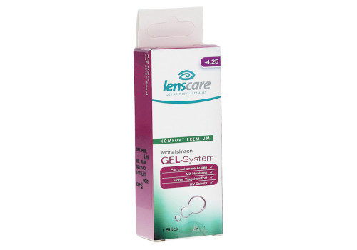 LENSCARE GEL-System Monatslinse -4,25 dpt – PZN 9442998 (PZN 9442998)