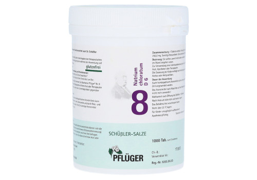 BIOCHEMIE Pflüger 8 Natrium chloratum D 6 Tabl. – PZN 6319406 (PZN 6319406)