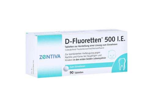 D-Fluoretten 500 I.E. Tabl.z.Herst.e.Lsg.z.Einnehmen – PZN 1610137 (PZN 1610137)