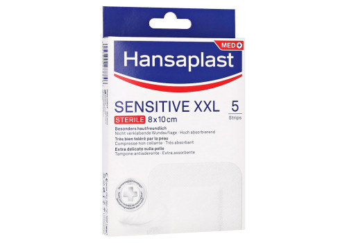 HANSAPLAST Sensitive Wundverband steril 8x10 cm – PZN 16760115 (PZN 16760115)