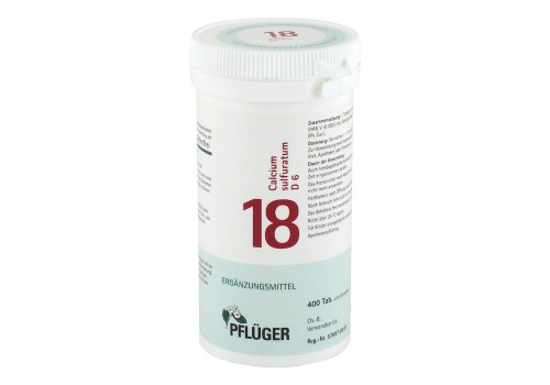 BIOCHEMIE Pflüger 18 Calcium sulfuratum D 6 Tabl. – PZN 6322549 (PZN 6322549)