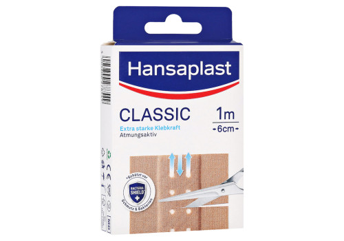 HANSAPLAST Classic Pflaster 6 cmx1 m – PZN 16744903 (PZN 16744903)