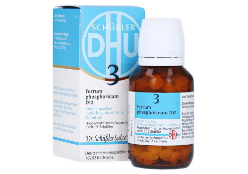 BIOCHEMIE DHU 3 Ferrum phosphoricum D 12 Tabletten – PZN 2580510 (PZN 2580510)