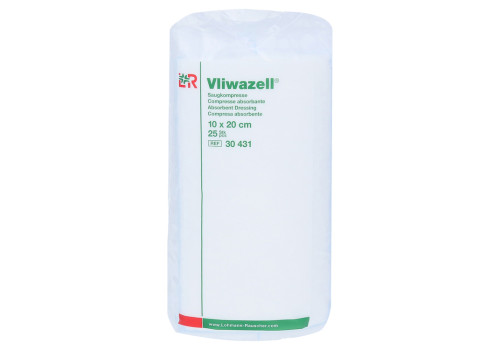 VLIWAZELL Saugkompressen unsteril 10x20 cm – PZN 2232826 (PZN 2232826)