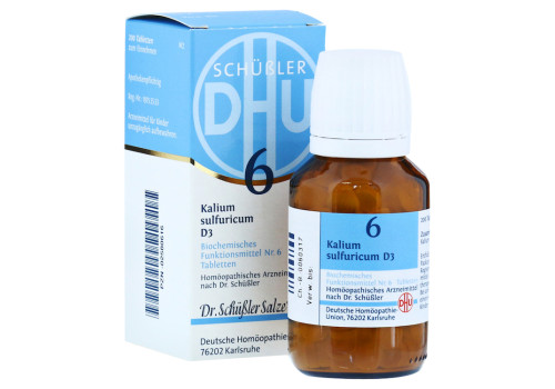 BIOCHEMIE DHU 6 Kalium sulfuricum D 3 Tabletten – PZN 2580616 (PZN 2580616)