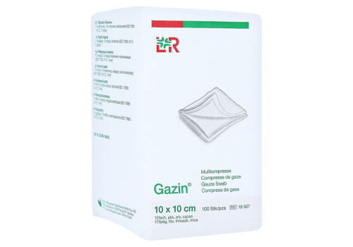 GAZIN Mullkomp.10x10 cm unsteril 12fach Op – PZN 3959424 (PZN 3959424)