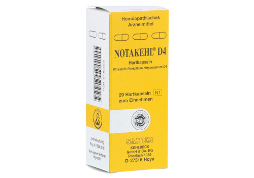 NOTAKEHL D 4 Kapseln – PZN 4383222 (PZN 4383222)