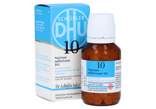 BIOCHEMIE DHU 10 Natrium sulfuricum D 12 Tabletten – PZN 2580898 (PZN 2580898)