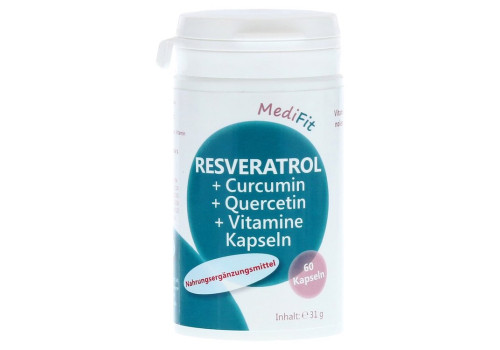 RESVERATROL+CURCUMIN+Quercetin+Vitamine Kapseln – PZN 11186901 (PZN 11186901)