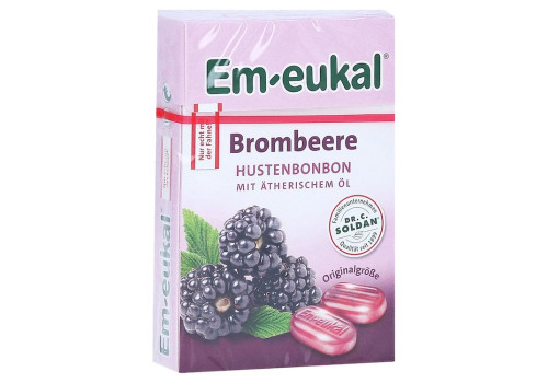 EM EUKAL Bonbons Brombeere zuckerhaltig Box – PZN 15894492 (PZN 15894492)