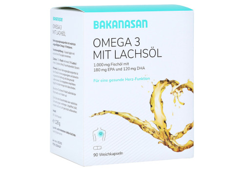 BAKANASAN Omega-3 mit Lachsöl Kapseln – PZN 15264147 (PZN 15264147)