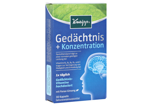 Kneipp Gedächtnis + Konzentration Kapseln – PZN 10032685 (PZN 10032685)