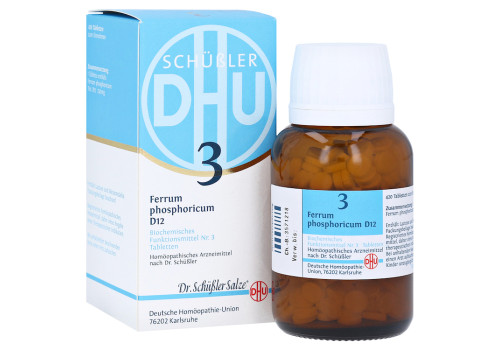 BIOCHEMIE DHU 3 Ferrum phosphoricum D 12 Tabletten – PZN 6584019 (PZN 6584019)