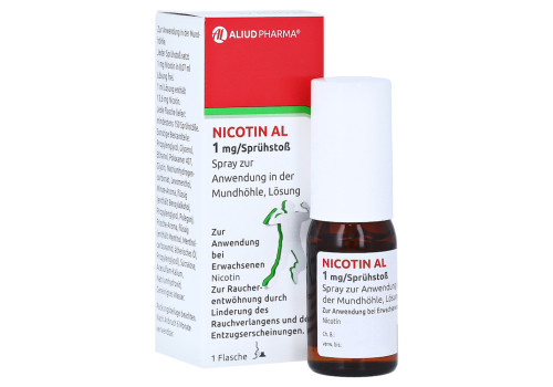 NICOTIN AL 1 mg/Sprühstoß Spray z.Anw.i.d.Mundhö. – PZN 16086328 (PZN 16086328)