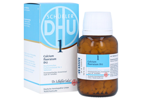 BIOCHEMIE DHU 1 Calcium fluoratum D 12 Tabletten – PZN 6583959 (PZN 6583959)