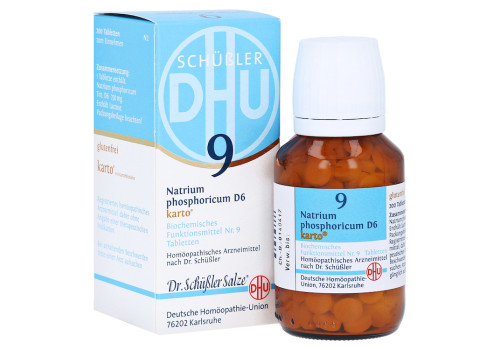 BIOCHEMIE DHU 9 Natrium phosphoricum D 6 Tab.Karto – PZN 6329244 (PZN 6329244)