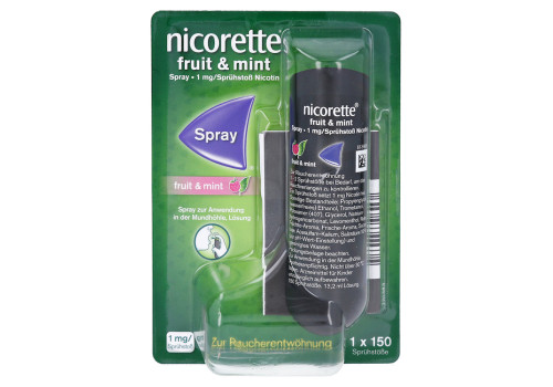 NICORETTE Fruit & Mint Spray 1 mg/Sprühstoß – PZN 12552294 (PZN 12552294)