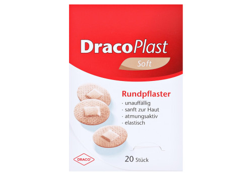 Dracoplast Soft Pflaster 2,2 cm rund hautfarben – PZN 9513563 (PZN 9513563)