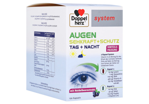 Doppelherz system Augen Sehkraft + Schutz Tag + Nacht – PZN 148783 (PZN 148783)