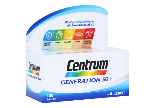 CENTRUM Generation 50+ A-Zink Tabletten – PZN 15581540 (PZN 15581540)