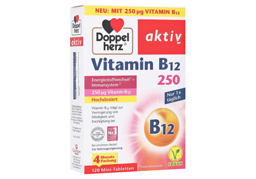 DOPPELHERZ Vitamin B12 250 aktiv Tabletten – PZN 16824105 (PZN 16824105)