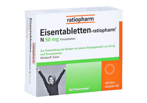 Eisentabletten-ratiopharm N 50mg – PZN 6957905 (PZN 6957905)